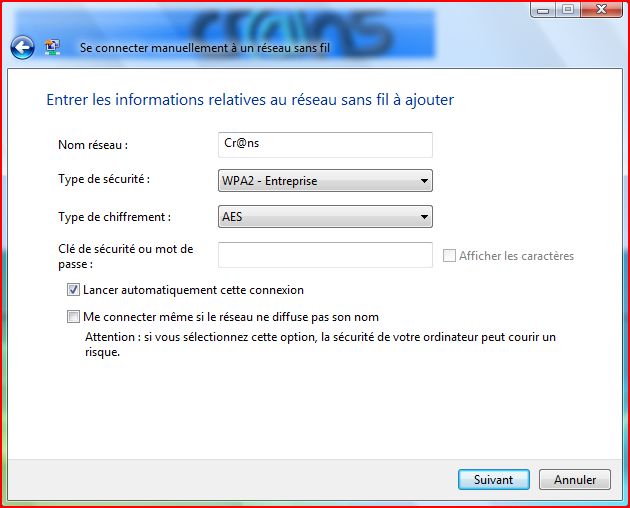 alt configurer les propriétés du réseau